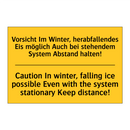 Vorsicht Im Winter, herabfallendes /.../ - Caution In winter, falling ice /.../