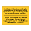 Vorsicht Unsichtbare Laserstrahlung /.../ - Caution Invisible Laser Radiation /.../