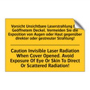 Vorsicht Unsichtbare Laserstrahlung /.../ - Caution Invisible Laser Radiation /.../