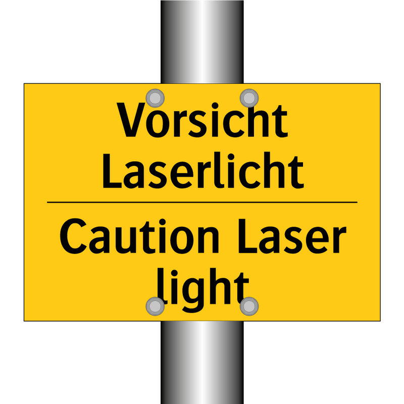 Vorsicht Laserlicht - Caution Laser light