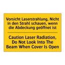 Vorsicht Laserstrahlung, Nicht /.../ - Caution Laser Radiation, Do Not /.../