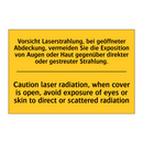 Vorsicht Laserstrahlung, bei geöffneter /.../ - Caution laser radiation, when /.../