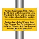 Vorsicht Rasenroboter! Bitte halten /.../ - Caution Lawn Robot! Please Keep /.../