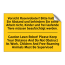 Vorsicht Rasenroboter! Bitte halten /.../ - Caution Lawn Robot! Please Keep /.../