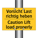 Vorsicht Last richtig heben - Caution Lift load properly