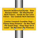 Vorsicht Herdenschutzhunde - Bitte /.../ - Caution Livestock Guardian Dogs /.../