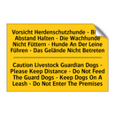 Vorsicht Herdenschutzhunde - Bitte /.../ - Caution Livestock Guardian Dogs /.../