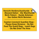 Vorsicht Herdenschutzhunde - Bitte /.../ - Caution Livestock Guardian Dogs /.../