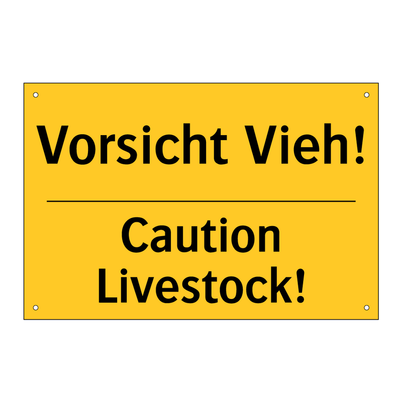 Vorsicht Vieh! - Caution Livestock!