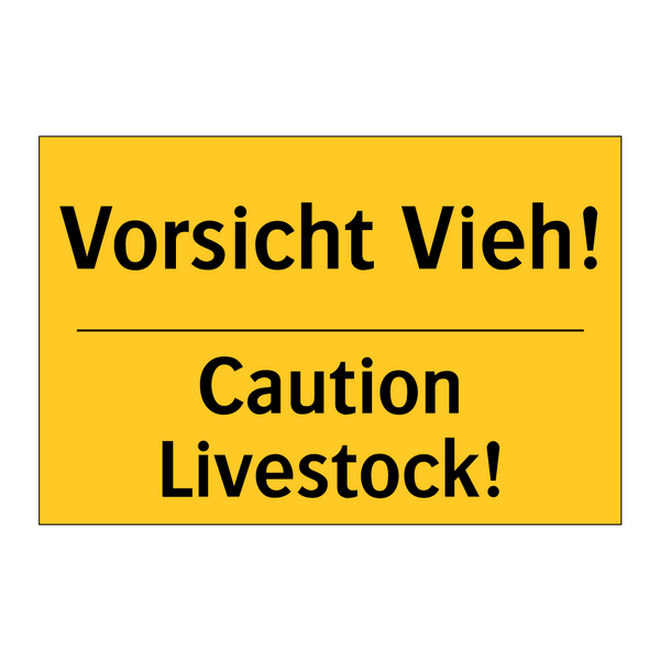 Vorsicht Vieh! - Caution Livestock!