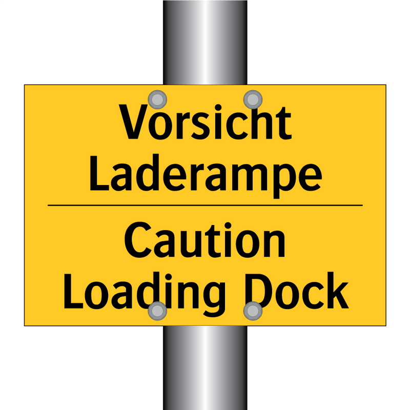 Vorsicht Laderampe - Caution Loading Dock