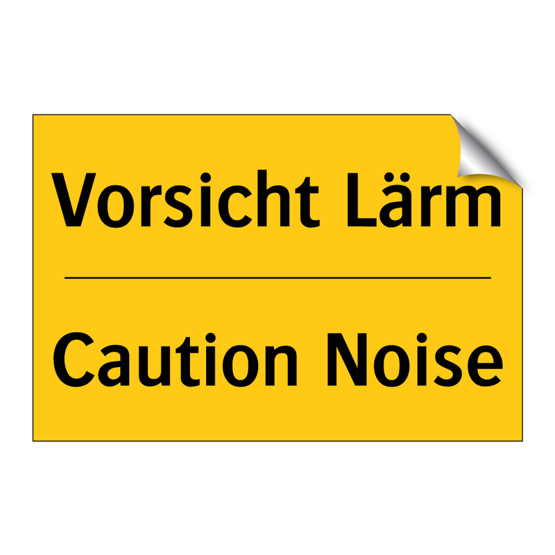 Vorsicht Lärm - Caution Noise