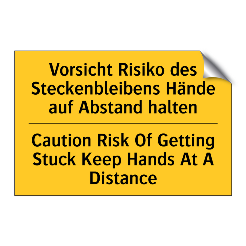 Vorsicht Risiko des Steckenbleibens /.../ - Caution Risk Of Getting Stuck /.../
