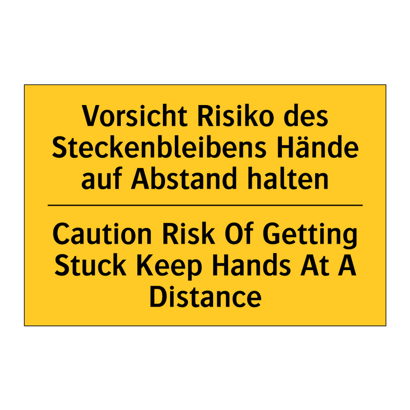 Vorsicht Risiko des Steckenbleibens /.../ - Caution Risk Of Getting Stuck /.../