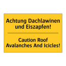 Achtung Dachlawinen und Eiszapfen!/.../ - Caution Roof Avalanches And Icicles!/.../