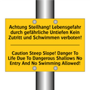 Achtung Steilhang! Lebensgefahr /.../ - Caution Steep Slope! Danger To /.../
