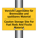 Vorsicht Lagerstätte für Brennstäbe /.../ - Caution Storage Site For Fuel /.../
