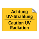 Achtung UV-Strahlung - Caution UV Radiation