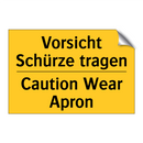 Vorsicht Schürze tragen - Caution Wear Apron