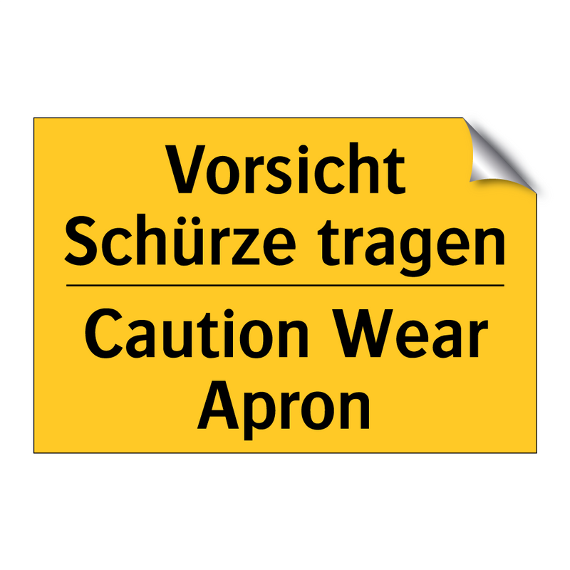 Vorsicht Schürze tragen - Caution Wear Apron