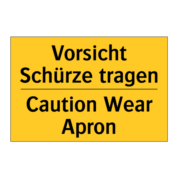 Vorsicht Schürze tragen - Caution Wear Apron