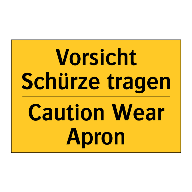 Vorsicht Schürze tragen - Caution Wear Apron