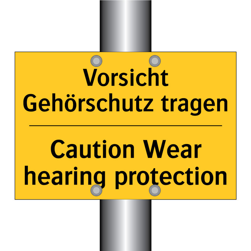 Vorsicht Gehörschutz tragen - Caution Wear hearing protection/.../