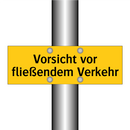 Vorsicht vor fließendem Verkehr