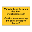 Vorsicht beim Betreten des Silos /.../ - Caution when entering the silo /.../
