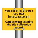 Vorsicht beim Betreten des Silos /.../ - Caution when entering the silo /.../