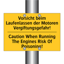 Vorsicht beim Laufenlassen der /.../ - Caution When Running The Engines /.../