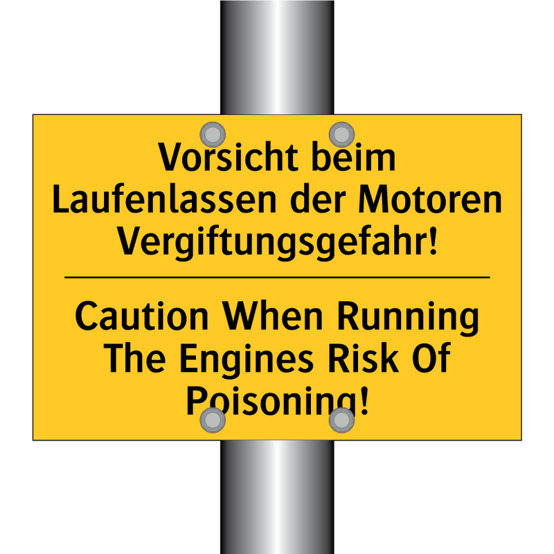 Vorsicht beim Laufenlassen der /.../ - Caution When Running The Engines /.../