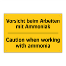 Vorsicht beim Arbeiten mit Ammoniak/.../ - Caution when working with ammonia/.../