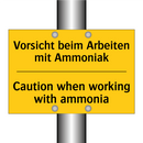 Vorsicht beim Arbeiten mit Ammoniak/.../ - Caution when working with ammonia/.../