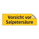 Vorsicht vor Salpetersäure