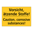 Vorsicht, ätzende Stoffe! - Caution, corrosive substances!