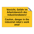 Vorsicht, Gefahr im Arbeitsbereich /.../ - Caution, danger in the industrial /.../