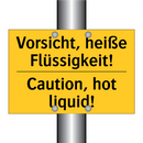 Vorsicht, heiße Flüssigkeit! - Caution, hot liquid!