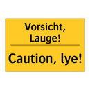 Vorsicht, Lauge! - Caution, lye!