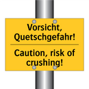 Vorsicht, Quetschgefahr! - Caution, risk of crushing!