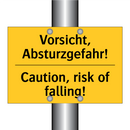 Vorsicht, Absturzgefahr! - Caution, risk of falling!