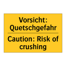 Vorsicht: Quetschgefahr - Caution: Risk of crushing