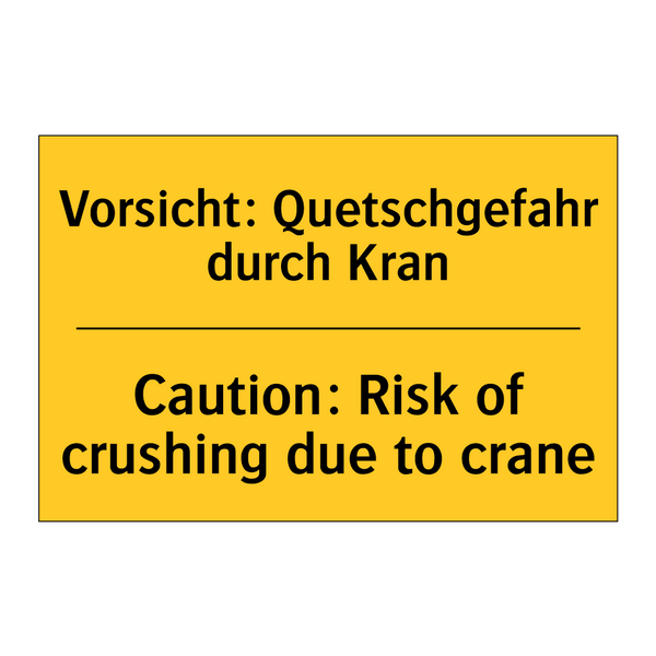 Vorsicht: Quetschgefahr durch /.../ - Caution: Risk of crushing due /.../