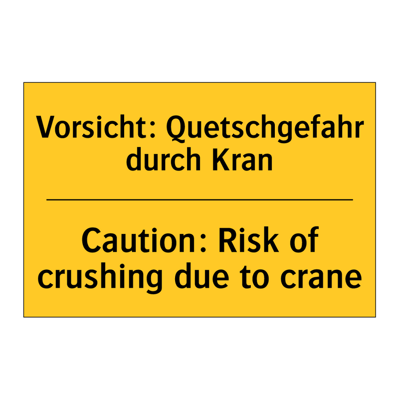 Vorsicht: Quetschgefahr durch /.../ - Caution: Risk of crushing due /.../