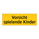 Vorsicht spielende Kinder