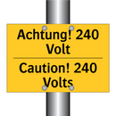 Achtung! 240 Volt - Caution! 240 Volts