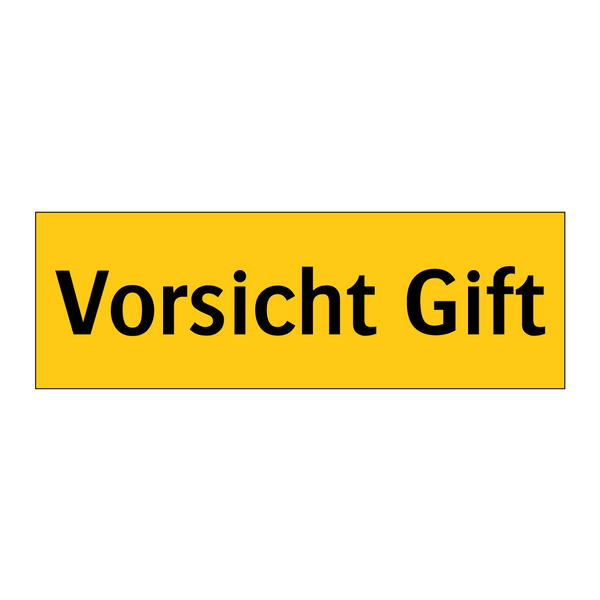 Vorsicht Gift