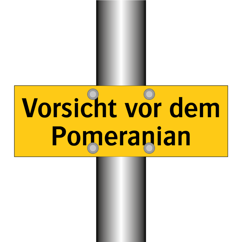 Vorsicht vor dem Pomeranian