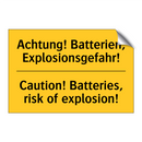 Achtung! Batterien, Explosionsgefahr!/.../ - Caution! Batteries, risk of explosion!/.../