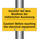 Vorsicht! Vor dem Berühren der /.../ - Caution! Before touching the electrical /.../